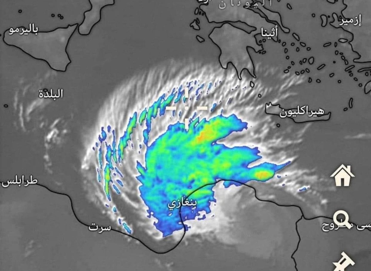 مضلل: اعصار دانيال لن يهاجم شرق ليبيا فجر اليوم مجددا